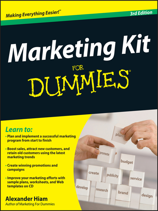 Title details for Marketing Kit for Dummies by Alexander Hiam - Available